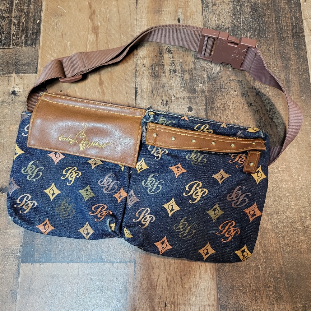 Vintage Y2K Baby Phat Denim Belt Bag